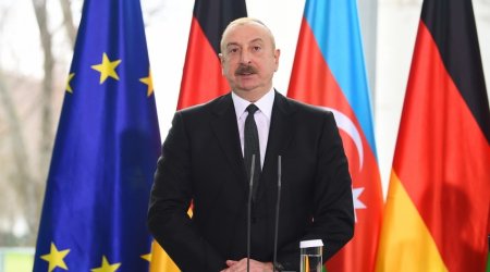 Алиев: Связи между Германией и Азербайджаном находятся на очень высоком уровне