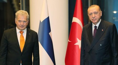 Ərdoğan Finlandiya prezidenti ilə görüşdü
