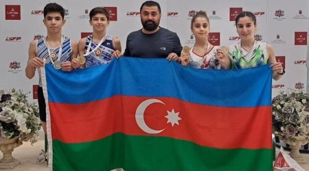 Azərbaycan gimnastları beynəlxalq turnirdə 3 qızıl, 1 gümüş medal qazanıblar