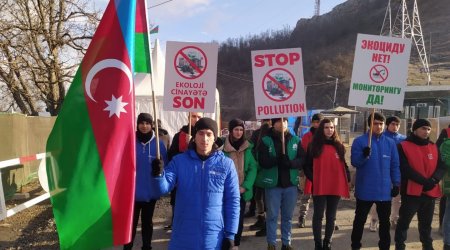 Xankəndi-Laçın yolunda aksiyanın 104-cü günü: ekofəallar etirazlarını davam etdirirlər