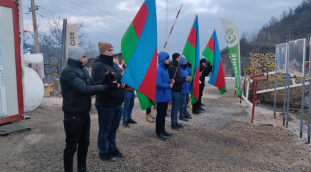 Xankəndi-Laçın yolu: ekoaksiya 105 gündür ruh yüksəkliyi ilə davam edir