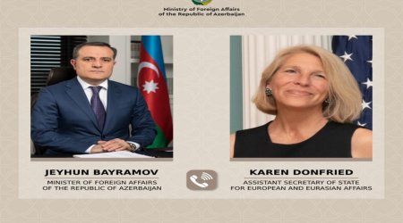 Azerbaijani FM, US Assistant Secretary of State discuss peace process between Azerbaijan and Armenia