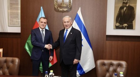Ceyhun Bayramov Netenyahu ilə görüşdü