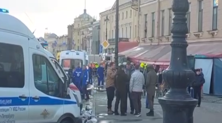 Peterburqda hərbi jurnalistin ad günündə partlayış törədilib