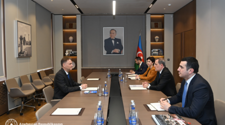 Ceyhun Bayramov Avropa Şurası Bakı ofisinin rəhbəri ilə görüşüb