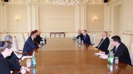 Prezident İlham Əliyev ATƏT-in fəaliyyətdə olan sədrini qəbul edib - Yenilənib