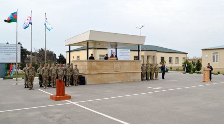 Dəniz komando təməl kursunun növbəti buraxılış mərasimi keçirilib