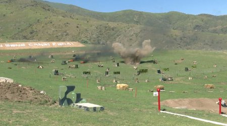 Komando bölmələri praktiki atış çalışmalarını icra etdi - Video