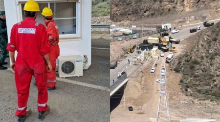 Laçında yeni quraşdırılan nəzarət-buraxılış məntəqəsində pasport yoxlanışı köşkü qoyulub - FOTO