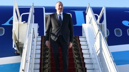 Президент Азербайджана Ильхам Алиев прибыл с рабочим визитом в Турцию