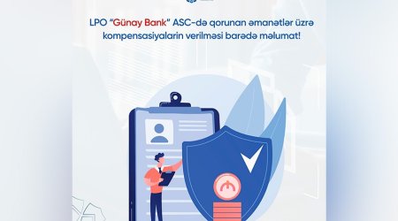 Günay Bankın əmanətçilərinə kompensasiyanın veriləcəyi tarix məlum olub
