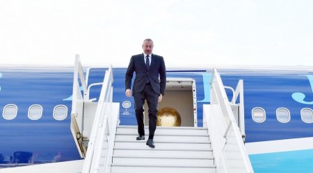 Prezident İlham Əliyev Türkiyəyə səfərə gedib