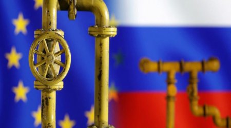 Ukrayna üzərindən Avropaya Rusiya qazının nəqli dayanıb