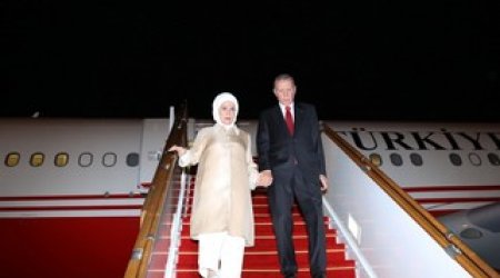 Türkiyə prezidenti Rəcəb Tayyib Ərdoğan  Azərbaycana  gəlib
