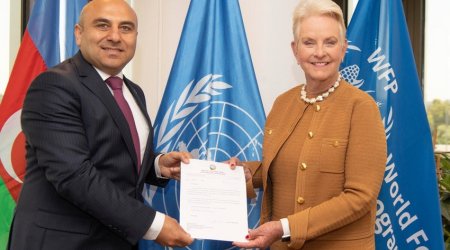 Azərbaycan səfiri etimadnaməsini Ümumdünya Ərzaq Proqramının icraçı direktoruna təqdim edib