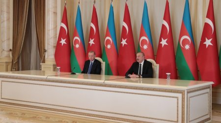 Azərbaycan və Türkiyə prezidentləri mətbuata bəyanatlarla çıxış edirlər- CANLI