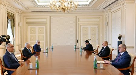 İlham Əliyev Binəli Yıldırımı qəbul edib