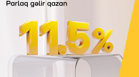 Yelo Bank ilə pulunuz 11.5%-dək artır!