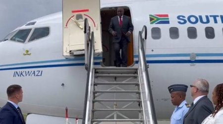Cənubi Afrika prezidentinin təyyarəsi Polşada saxlanıldı