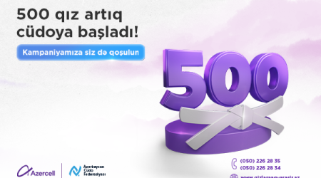 500 qız artıq cüdoya başladı!