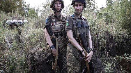 Müharibədə iştirak edən ukraynalı qadınların sayı açıqlanıb