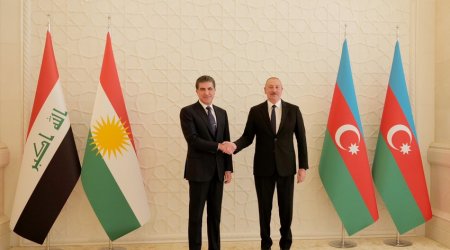 Нечирван Барзани поблагодарил президента Азербайджана за теплый прием в Баку