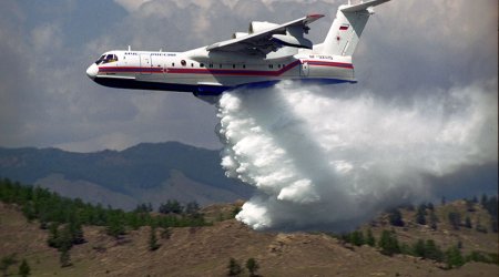 Rusiya Türkiyədəki meşə yanğınları ilə mübarizəyə amfibya təyyarələri göndərib