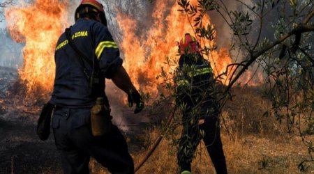 Yunanıstandakı meşə yanğınlarından 19 min insan təxliyə edilib