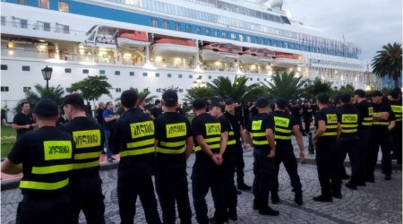 9 detained in Batumi amid protests against arrival of cruise ship with Russian tourists