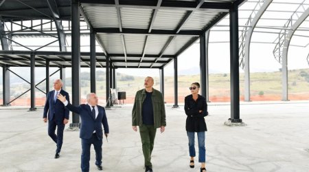 Prezident Laçın aeroportunda görülən işlərlə tanış olub