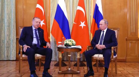 Ərdoğanla Putinin görüşü bitib - Yenilənib