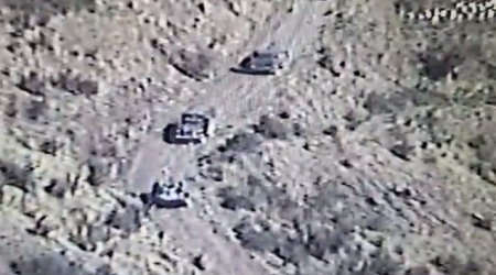 Separatçılar döyüş mövqelərinə silah-sursat daşıyır - Video