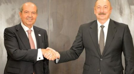 Şimali Kiprin rəhbəri Azərbaycan Prezidenti İlham Əliyevə təşəkkür edib