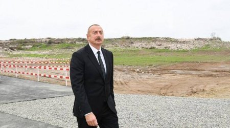 Президент Азербайджана Ильхам Алиев совершил поездку в Тертерский район