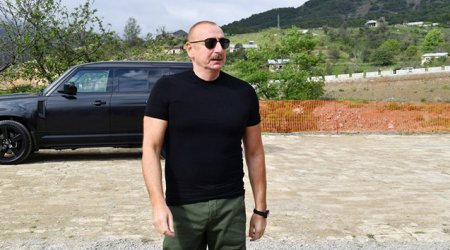 Prezident 2 kəndin təməlini qoyub