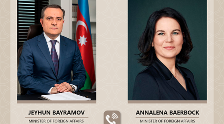 Ceyhun Bayramov almaniyalı həmkarı ilə Azərbaycan-Ermənistan sülh prosesini müzakirə edib