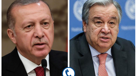 Ərdoğan BMT Baş katibi ilə Qəzzada baş verənləri müzakirə edib