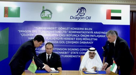 Türkmennebit и Dragon Oil подписали меморандум о взаимопонимании в Дубае