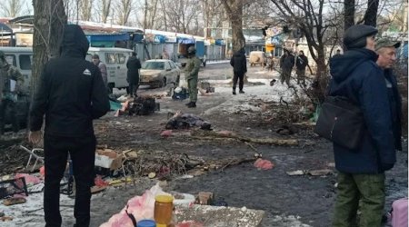 Donetskdə bazar atəşə tutulub,25 nəfər ölüb - KİV