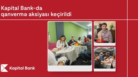 Kapital Bank-da qanvermə aksiyası keçirildi