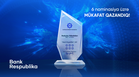 Bank Respublika 6 nominasiya üzrə mükafat qazandı