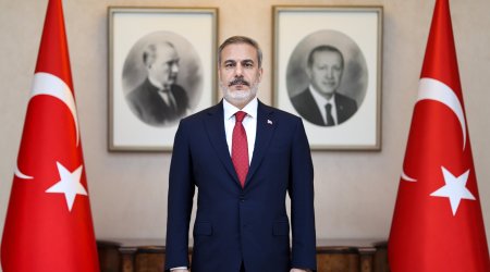 Hakan Fidan Azərbaycanda səfərdədir