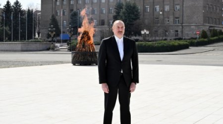 Ильхам Алиев посетил  Ханкенди