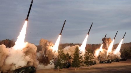 КНДР провела стрельбы из РСЗО сверхкрупного калибра