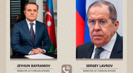 Ceyhun Bayramovla Sergey Lavrov arasında telefon danışığı olub