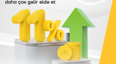 Yelo Bank-da əmanət yerləşdir, 11% gəlir qazan!