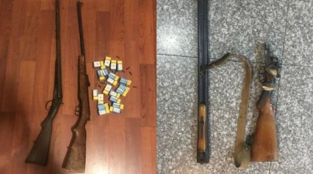 В Огузском районе обнаружены оружие и боеприпасы