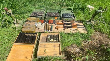 Ammunition found in liberated Aghdam