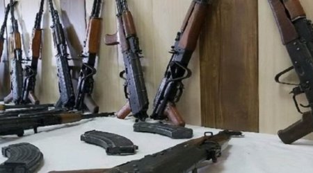 Assault rifles, grenades, and grenade launcher found in Khankandi