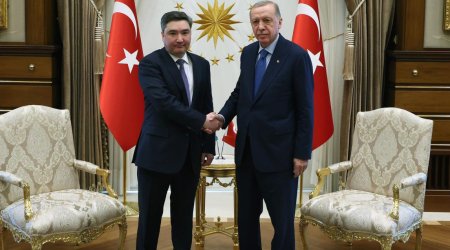 Ərdoğan Qazaxıstanın Baş naziri ilə görüşüb